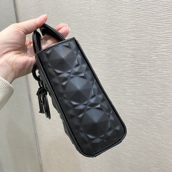 1 christian dior lady djoy bag black cannage with beaded motif for women womens handbags 26cm cd m0540snea m900 9988
