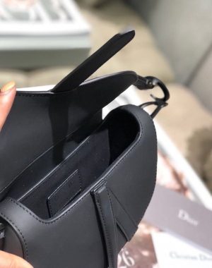 1 christian dior mini saddle bag black ultramatte for women 195cm76in cd 9988