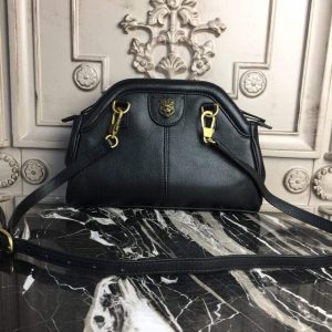 gucci rebelle medium top handle bag black for women 107in27cm gg 9988