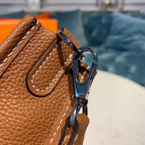 hermes mini evelyne brown for women 78in20cm 9988