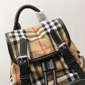 1 burberry medium rucksack in vintage check cotton canvassandy for women womens bags 13in33cm 9988