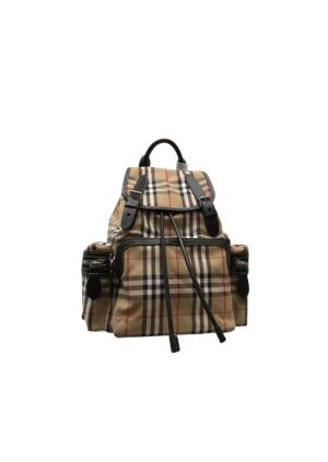 4 burberry medium rucksack in vintage check cotton canvassandy for women womens bags 13in33cm 9988
