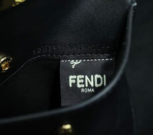 1-Fendi Way Large Black Bag For Woman 40Cm15.7In   9988