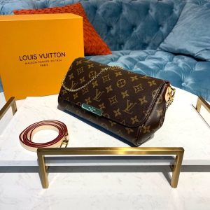 6 louis vuitton favorite pm monogram canvas for women womens handbags shoulder and crossbody bags 102in26cm lv m40717 9988