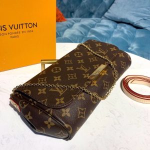 7 louis vuitton favorite pm monogram canvas for women womens handbags shoulder and crossbody bags 102in26cm lv m40717 9988