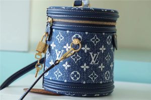 1 louis vuitton cannes monogram denim by nicolas ghesquiere for women womens bags shoulder and crossbody bags 67in17cm lv 9988