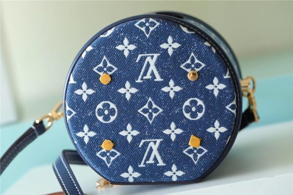 12 louis vuitton cannes monogram denim by nicolas ghesquiere for women womens bags shoulder and crossbody bags 67in17cm lv 9988