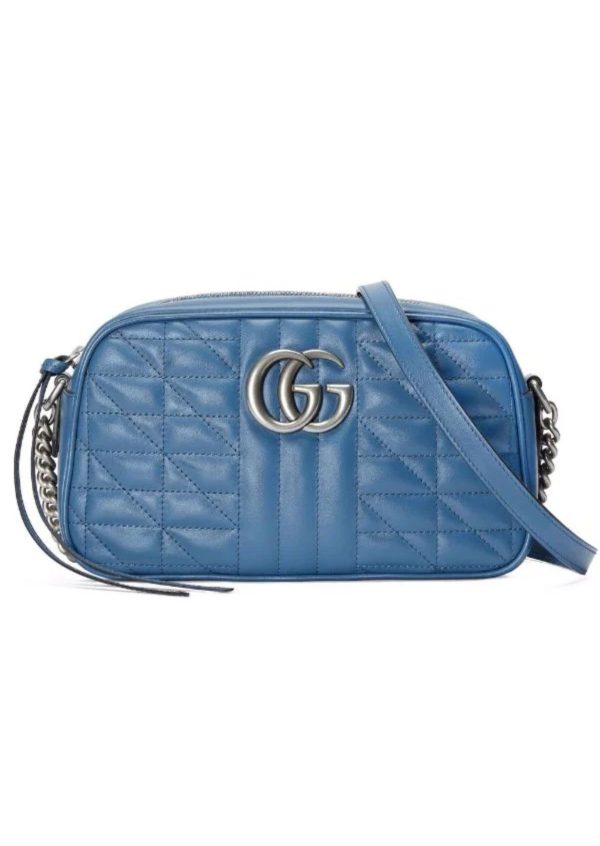 Gucci Marmont Matelasse Shoulder Bag Blue For Women Womens Bags 9.5In24cm Gg 634936 Um8bf 4340 9988 Acm Shop gucci silk printed tie