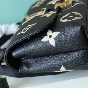 2 louis vuitton madeleine mm monogram empreinte black beige for women womens handbags shoulder and crossbody bags 118in30cm lv 9988