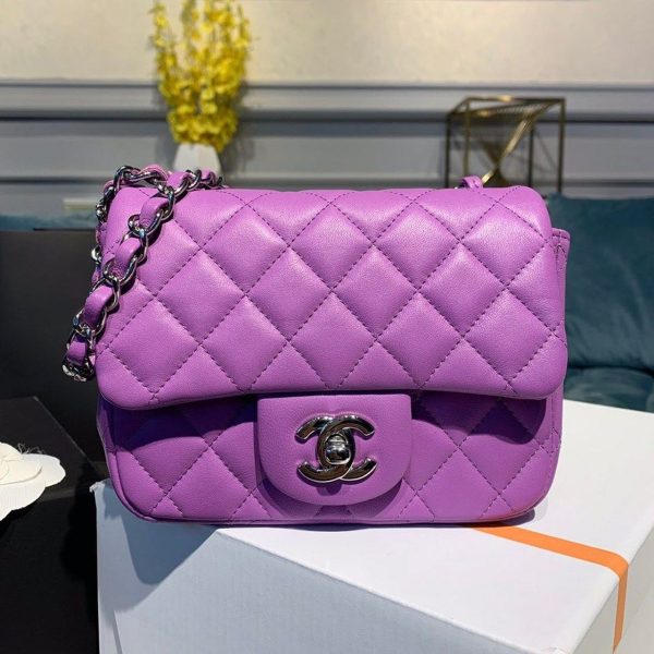 5 consider chanel mini flap bag purple for women womens bags shoulder and crossbody bags 67in17cm a35200 9988