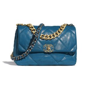 4 chanel 19 handbag teal for women womens bags shoulder and crossbody bags 102in26cm as1160 9988