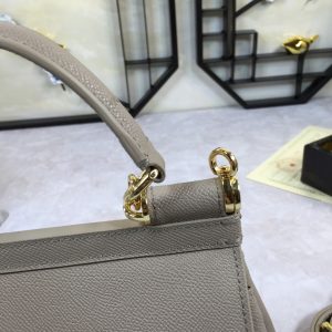 1 dolce gabbana medium sicily handbag in dauphine grey for women 102in26cm dg bb4347a100187195 9988