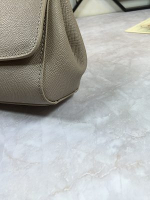 6 dolce gabbana medium sicily handbag in dauphine grey for women 102in26cm dg bb4347a100187195 9988