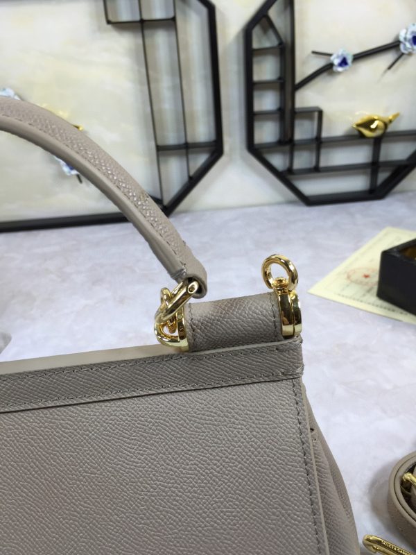8 dolce gabbana medium sicily handbag in dauphine grey for women 102in26cm dg bb4347a100187195 9988