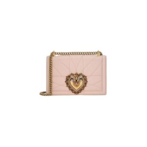 4 dolce gabbana large devotion bag in quilted nappa pale pink for women 10in26cm dg bb6651av96780412 9988