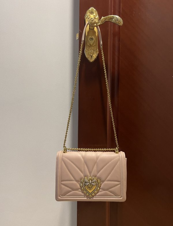 6 dolce gabbana large devotion bag in quilted nappa pale pink for women 10in26cm dg bb6651av96780412 9988