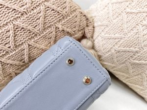 3-Christian Dior Mini Lady Dior big Bag Blue For Women 6.5In17cm Cd M0505sloi   9988