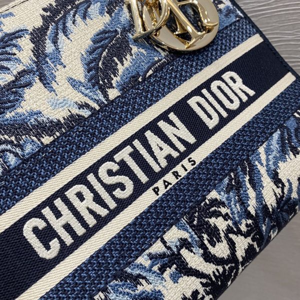 4 christian dior medium lady dlite bag blue for women 95in24cm cd m0565oroc 9988