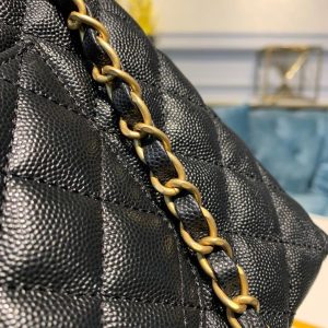 chanel large flap bag with top handle black for women womens handbags shoulder and crossbody bags 11in28cm a92991 9988 1