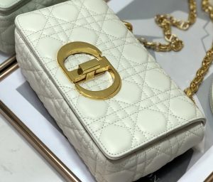 1-Christian Dior Small Dior Caro Bag White For Women Womens Handbags Shoulder Bags Crossbody Bags 20Cm Cd M9241uwhc_M35u   9988