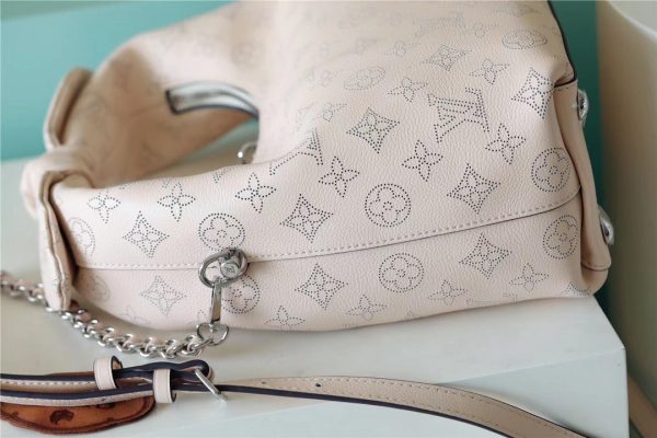 2 louis vuitton why knot mm mahina beige for women womens handbags shoulder and crossbody bags 134in34cm lv 9988