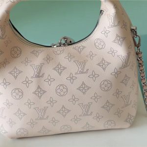 7 louis vuitton why knot mm mahina beige for women womens handbags shoulder and crossbody bags 134in34cm lv 9988