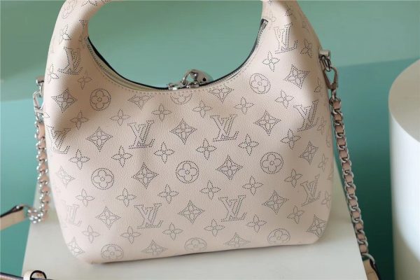 7 louis vuitton why knot mm mahina beige for women womens handbags shoulder and crossbody bags 134in34cm lv 9988