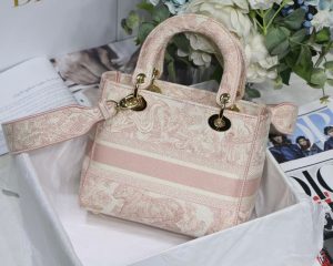 christian dior medium lady dlite bag pink for women womens handbags 24cm95in cd m0565otdt m912 9988