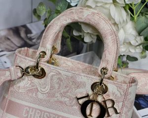 1 christian dior medium lady dlite bag pink for women womens handbags 24cm95in cd m0565otdt m912 9988