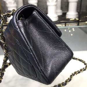 chanel mini flap bag caviar black for women womens bags shoulder and crossbody bags 67in17cm a35200 9988
