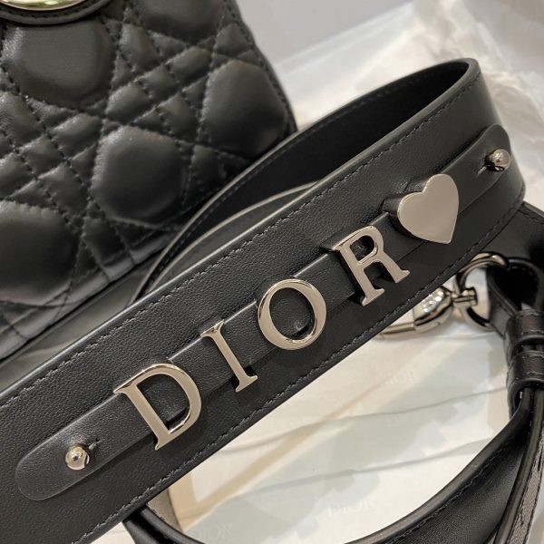 5 christian dior small lady dior bag silver hardware black for women womens handbags crossbody bags 20cm cd 9988