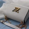 louis vuitton twist epi white for women womens handSaint shoulder and crossbody Saint 9in23cm lv 9988