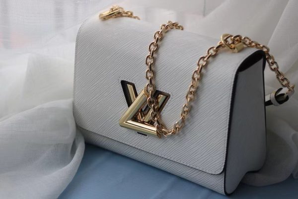 6 louis vuitton twist epi white for women womens handbags shoulder and crossbody bags 9in23cm lv 9988