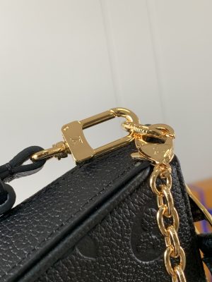 louis vuitton easy pouch on strap monogram empreinte black for women womens handbags shoulder bags and crossbody bags 75in19cm lv m80349 9988