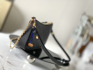 3-Louis Vuitton Easy Pouch On Strap Monogram Empreinte Black For Women Womens Handbags Shoulder Bags And Crossbody Bags 7.5In19cm Lv M80349   9988
