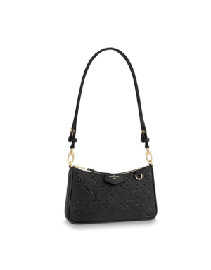 4-Louis Vuitton Easy Pouch On Strap Monogram Empreinte Black For Women Womens Handbags Shoulder Bags And Crossbody Bags 7.5In19cm Lv M80349   9988