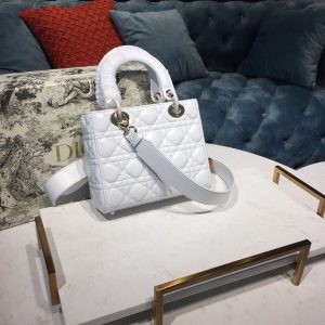 7 christian dior small lady dior my abcdior bag latte cannage white for women 20cm8in cd m0538ocal m030 9988