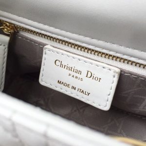 christian dior mini lady dior bag gold toned hardware white for women 18cm7in cd 9988