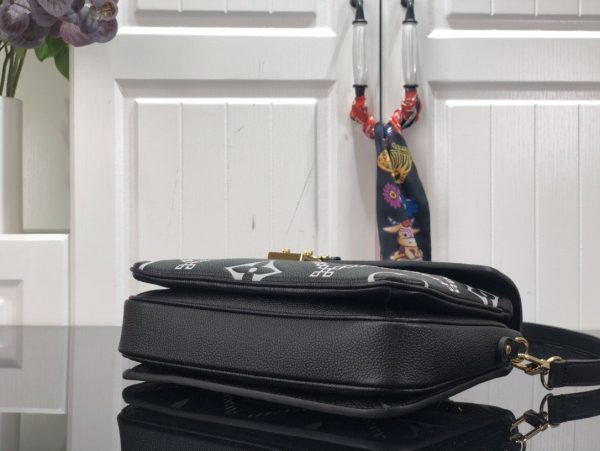 3 louis vuitton pochette metis monogram empreinte black for spring womens handbags shoulder and crossbody bags 98in25cm lv m46028 9988