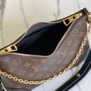 3 louis vuitton boulogne monogram canvas black for women womens handbags shoulder bags 114in29cm lv m45831 9988