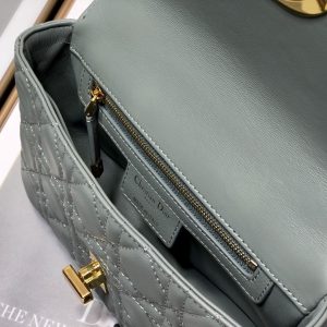 1 christian dior small dior caro bag grey for women womens handbags shoulder WITH bags crossbody WITH bags 20cm cd m9241uwhc m41g 9988