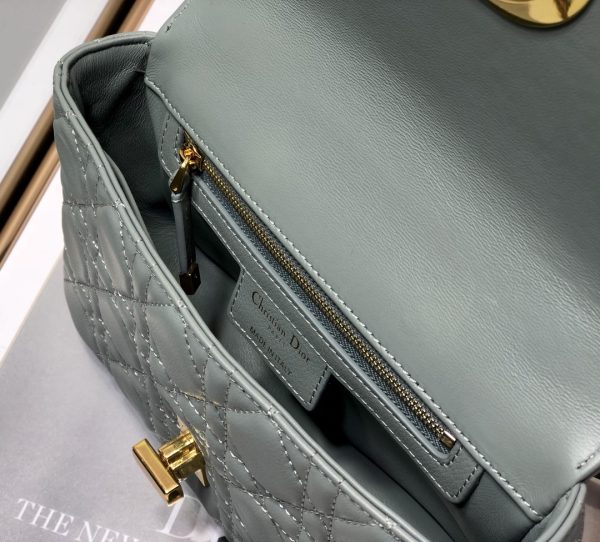 1 christian dior small dior caro bag grey for women womens handbags shoulder WITH bags crossbody WITH bags 20cm cd m9241uwhc m41g 9988