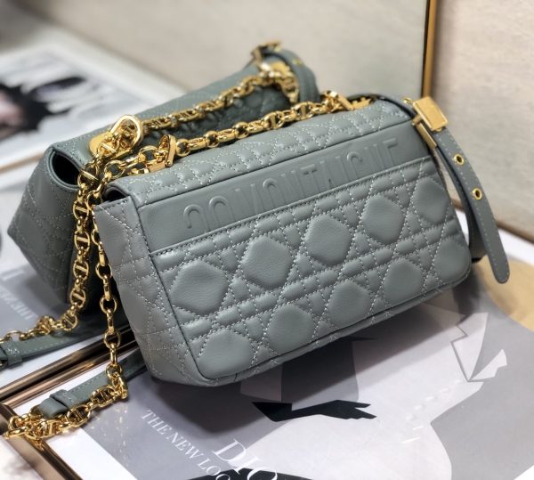 6 christian dior small dior caro bag grey for women womens handbags shoulder WITH bags crossbody WITH bags 20cm cd m9241uwhc m41g 9988