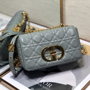 11 christian dior small dior caro bag grey for women womens handbags shoulder WITH bags crossbody WITH bags 20cm cd m9241uwhc m41g 9988