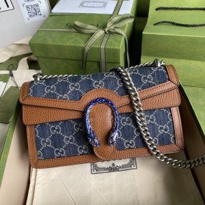 4-Gucci crochet Dionysus Small Shoulder Bag Dark Blue And Ivory Eco Washed Organic Gg Jacquard Deni For Women 11In28cm 400249 2Kqfn 4483   9988