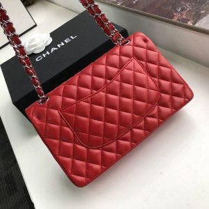 chanel classic handbag red for women 99in255cm a01112 9988