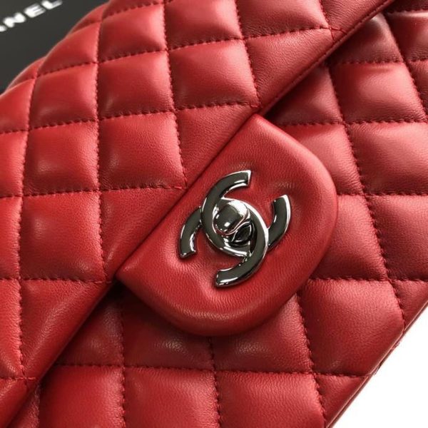 1 chanel classic handbag red for women 99in255cm a01112 9988