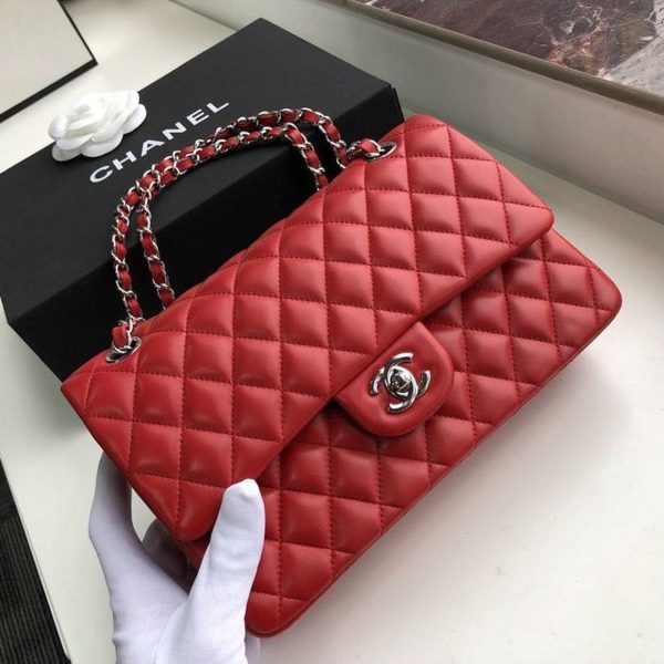 2 chanel classic handbag red for women 99in255cm a01112 9988