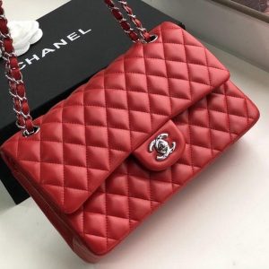 3 chanel classic handbag red for women 99in255cm a01112 9988