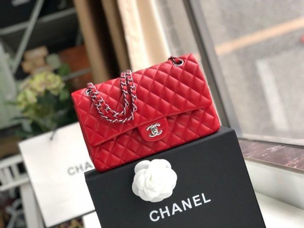 4 chanel classic handbag red for women 99in255cm a01112 9988